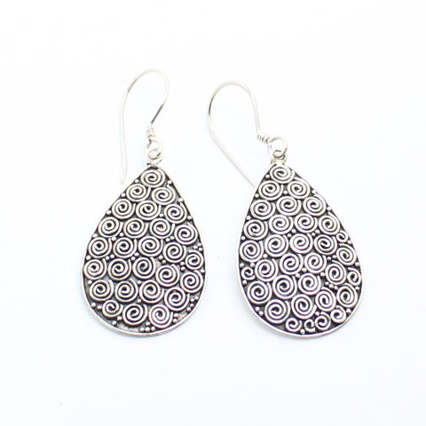 Bali unique silver  jewelry design earring