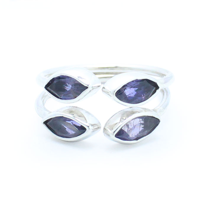 Gem stone ring - sterling silver jewelry semi precious stone ...